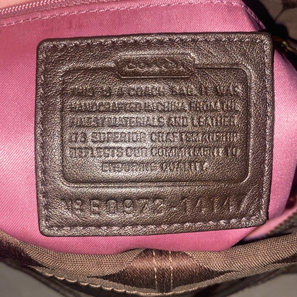 Coach 14147 Madison Brook Chocolate Brown Canvas Handbag Purse-EUC - Picture 5 of 10